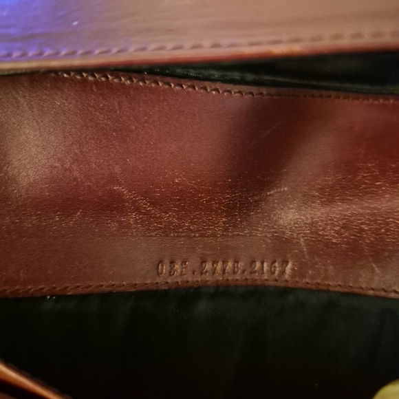 Authentic Vintage Gucci Burgundy Lizard Skin Long Wallet - Style 035-2778 - Picture 7 of 8